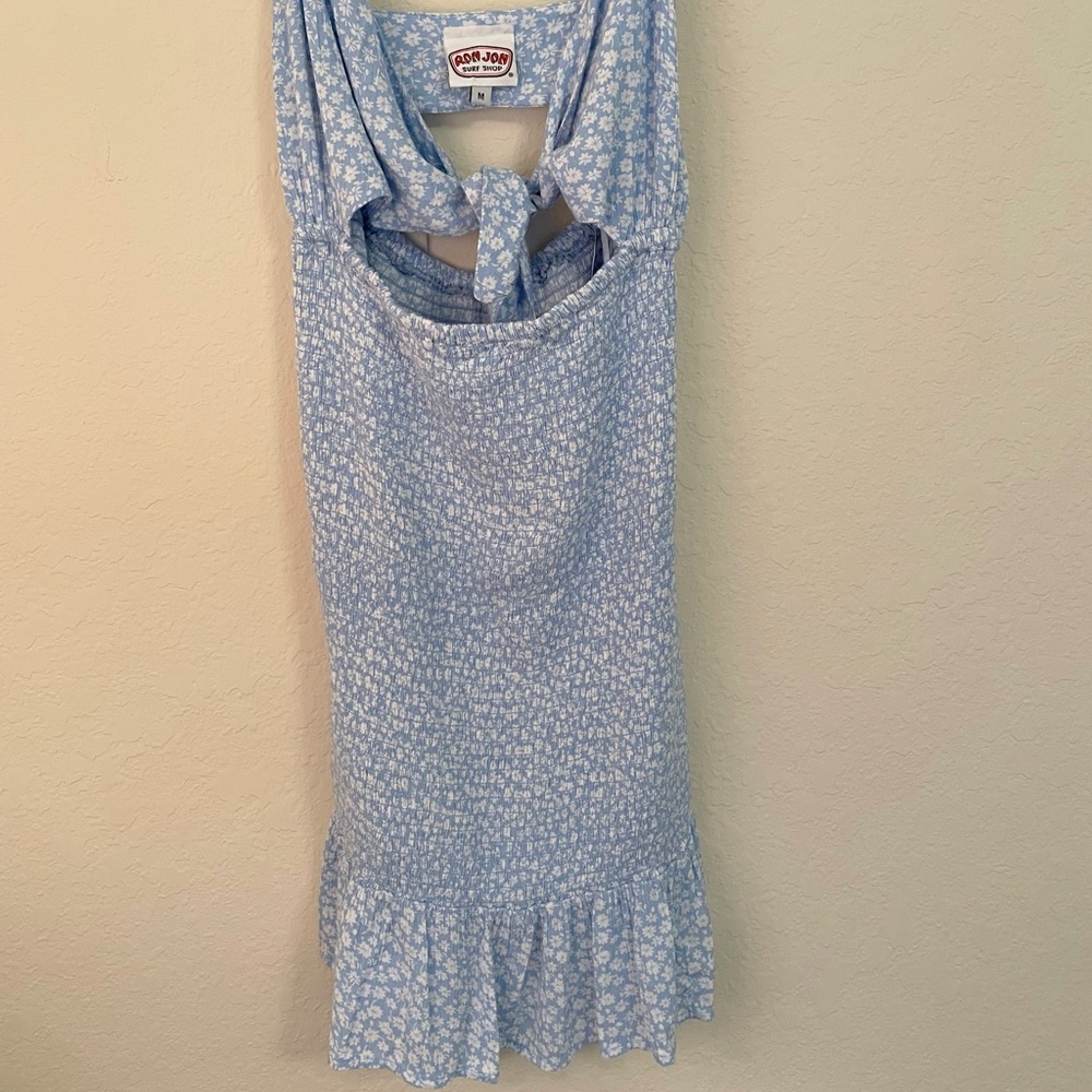 Ron Jon tight fitting blue mini short sundress size small/medium